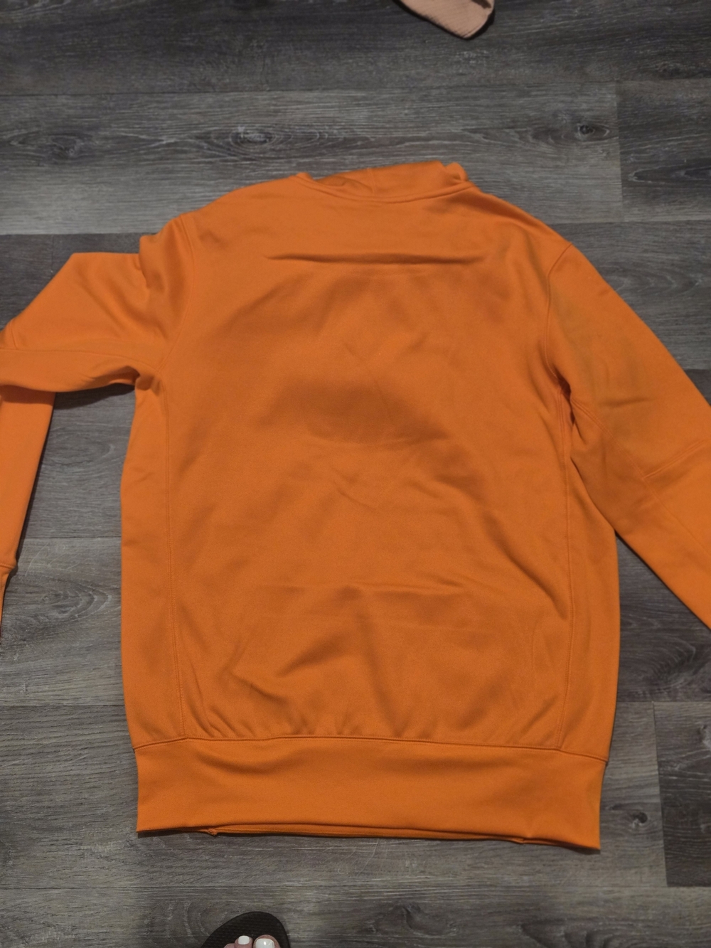 Nike Dri Fit Orange Hoodie Sweatshirt NEW Mens MEDIUM - Picture 2 of 3
